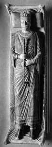 Arte Gótica: O Rei Henrique II da Inglaterra (1133-1189), na Abadia de Fontevrault (Fontevraud) (Maine et Loire) de Unbekannt
