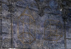 Arte Gótica: O quarto do Papa: detalhe as gaiolas - a torre dos anjos. 1336-1337, Palácio dos Papas, Avignon de Unbekannt