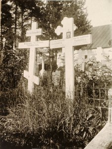 Sepulturas no cemitério do Convento das Novas Donzelas de Novodevichy, Moscou, Rússia, 1929 de Unbekannt