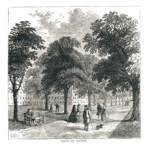 Jardins do Grays Inn, 1878 de Unbekannt