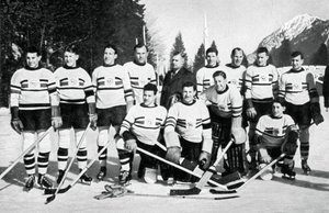 Time de hóquei no gelo da Grã-Bretanha, Jogos Olímpicos de Inverno, Garmisch-Partenkirchen, Alemanha, 1936 de Unbekannt