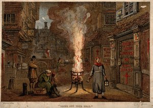 Grande Praga em Londres, 1665 de Unbekannt