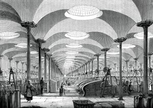 Grande salão em Messrs Marshalls linho mill, Leeds, c1880 de Unbekannt