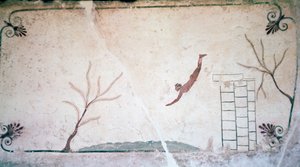 Pintura da tumba grega, século V a.C. de Unbekannt