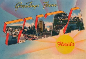 Saudações de Tampa, Flórida, c1940s de Unbekannt
