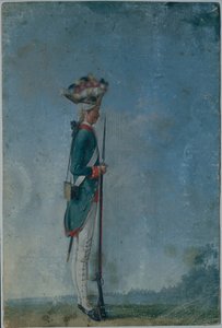 Granadeiro do Regimento Preobrazhensky, final da década de 1770 de Unbekannt