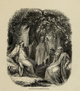Grupo de Arquidruidas e Druidas Do livro Old England: A Pictorial Museum, 1845 de Unbekannt