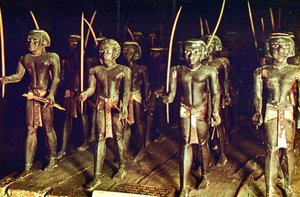 Grupo de soldados núbios, Egito de Unbekannt