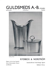 Guldsmeds A.-BGAB - Prata de lei - Rydbeck & Norström., 1939 de Unbekannt