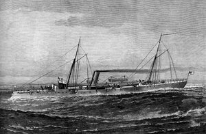 Cascavel de barco de arma de torpedo HM, 1887 de Unbekannt