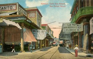 Havana: Rua San Rafael, Rua San Rafael, c1910s. de Unbekannt