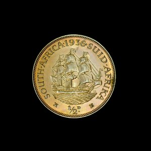 Half-Penny Coin, África do Sul de Unbekannt