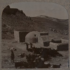 Pousada a meio caminho na viagem de Jericó, c1900 de Unbekannt