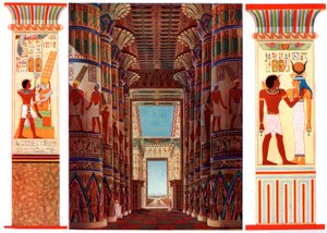 Salão das Colunas no Grande Templo de Karnak, Egito, 1933-1934 de Unbekannt
