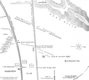 Esboço da ação em Kassassin, 28 de agosto de 1882, 1882 de Unbekannt