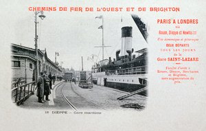 Estação portuária, Dieppe, c1900 de Unbekannt