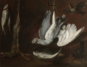 Lebre, Colhereiro e Peixe, meados dos anos 1600. de Unbekannt