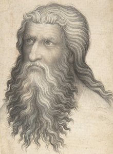 Cabeça de um homem barbudo, 1360-80. de Unbekannt
