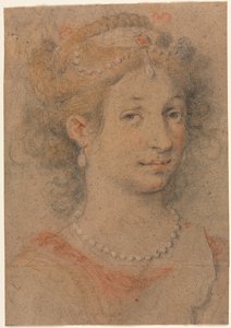 Cabeça de uma mulher, anos 1600. de Unbekannt