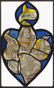 Painel em forma de coração: figura de uma mulher com uma bandeirola sibila, c. 1480-1520. de Unbekannt