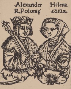 Helena Ivanovna de Moscou com Alexander Jagiellon, 1519 de Unbekannt
