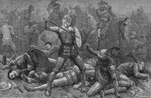 Henry e Alencon em Agincourt, 25 de outubro de 1415, c1880 de Unbekannt