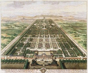 Herrenhausen: Castelo e Jardins, c. 1745 de Unbekannt