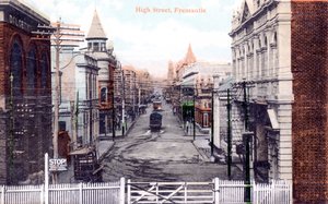 Rua principal, Fremantle, Austrália, c1900s de Unbekannt