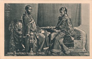 Cartões de jogo Hindu Nautches, c1910 de Unbekannt