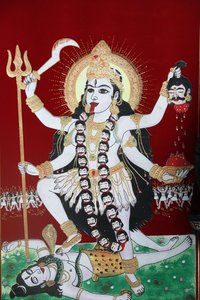 Deusa Hindu Kali, Katmandu, Nepal de Unbekannt