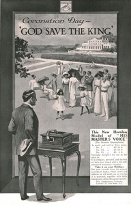 Seu anúncio de voz de mestrado, 1911. de Unbekannt