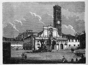 História da Roma Antiga. Santa Maria em Cosmedin é uma pequena igreja basílica em Roma, Itália. Está localizada no rione de Ripa. de Unbekannt