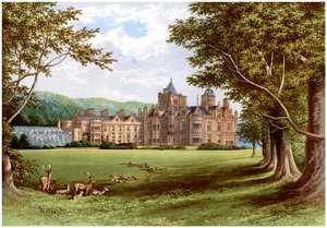 Holker Hall, Cumbria, casa do Duque de Devonshire, c1880 de Unbekannt