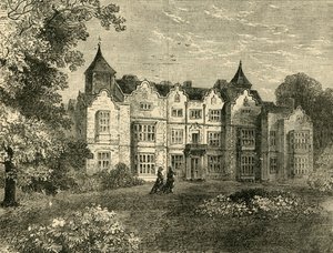 Holland House, do norte, c1876. de Unbekannt