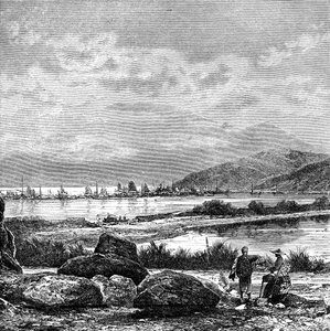 Hong Kong, vista de Kowlun, c1890 de Unbekannt