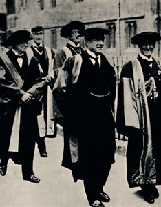 Diploma honorário em Oxford, 1925, 1945. de Unbekannt