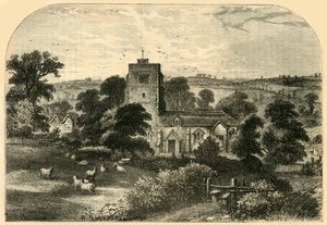 Igreja de Hornsey em 1750, c1876. de Unbekannt