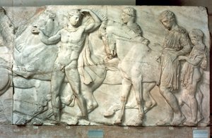 Cavaleiros do friso do Parthenon, 438-432 aC de Unbekannt