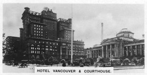 Hotel Vancouver and Courthouse, Canadá, c1920s de Unbekannt