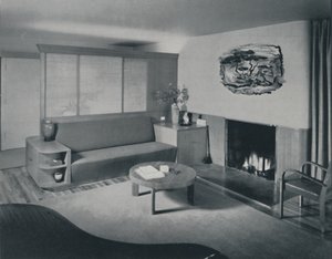 Casa em Pomona, Califórnia - a sala do outro lado da divisória, 1942 de Unbekannt