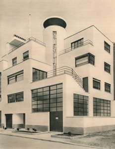 Casa de MM Joel e Jan Martel, scupltors, Rue Mallet-Stevens, Auteuil, c1927 de Unbekannt
