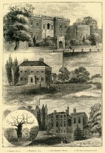 Casas Round Greenwich Park, c1878. de Unbekannt
