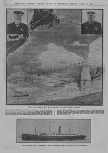 Como o Titanic teve um desastre ... e o navio Cunard Carpathia ..., 20 de abril de 1912. de Unbekannt