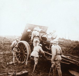 Bateria obus, c1914-c1918 de Unbekannt