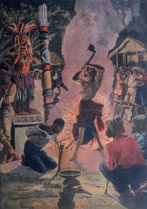 Sacrifício humano, Lafayette, Louisiana, EUA, 1912 de Unbekannt
