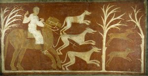 Cena de caça, primeira metade do século XII, possivelmente 1129-34. de Unbekannt