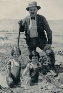 Caçando o indescritível Geoduck em Puget Sound, c1935 de Unbekannt