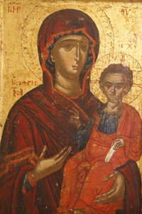 Ícone : Sta Mary Hodigitria (século XVI), Berat, Albanie de Unbekannt