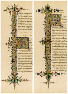 Letras iniciais iluminadas, final do século XV de Unbekannt