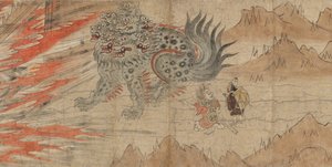 Lendas ilustradas do Santuário Kitano Tenjin Kitano Tenjin engi emaki, final do século XIII. de Unbekannt